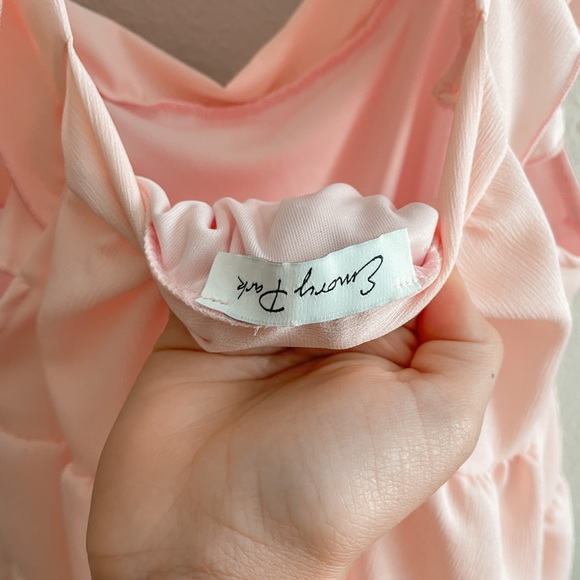 Light Pink Ruffle Top - Picture 3 of 3